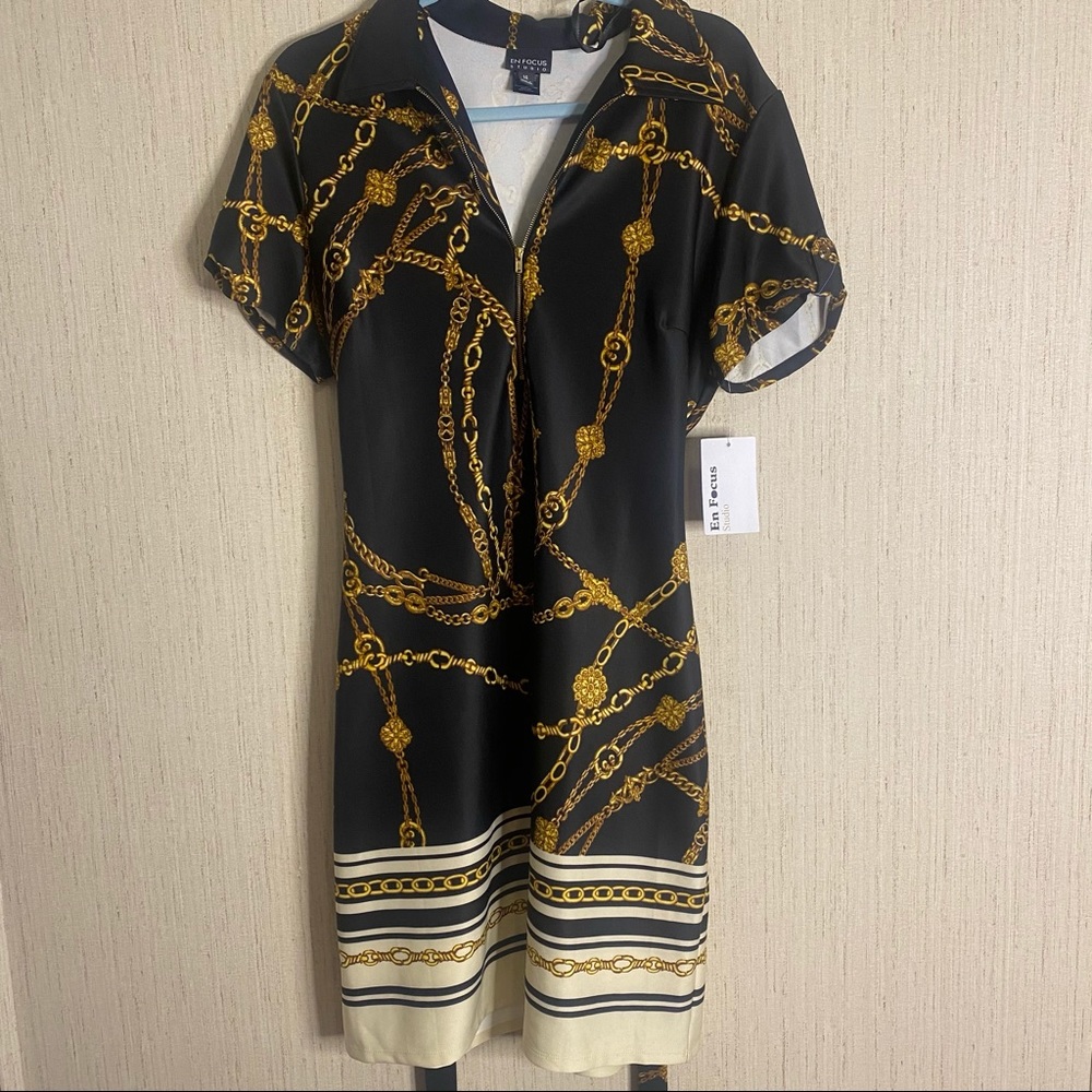 Woman’s plus Midi belted dress